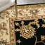 Tapis noir / brun en laine touffeté à la main Oberry-1770673273