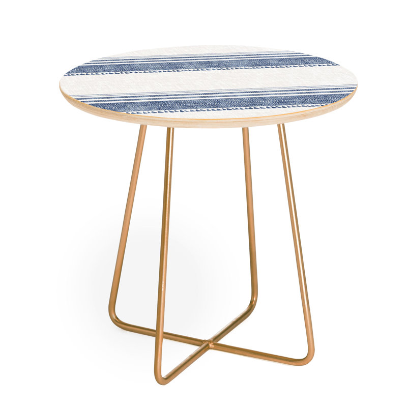 Table de bout ronde Bendte Holli Zollinger, Blanc / Bleu