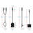 Masuma Iron Fireplace Tool Set