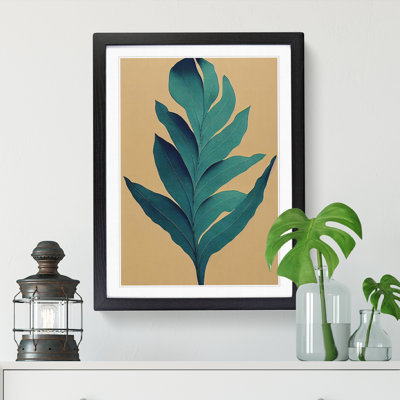 Bold Plant Leaves Vol.4 1 Piece Single Picture Frame Wall Art