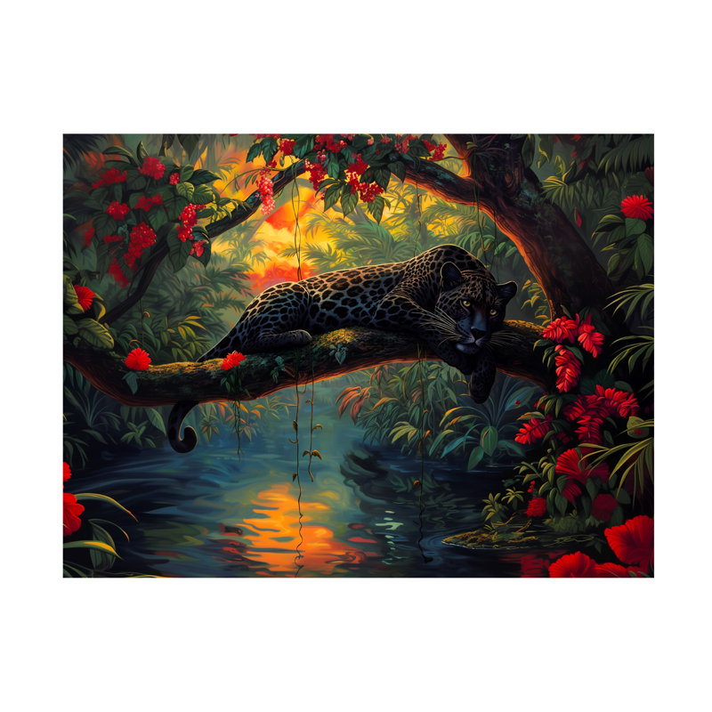 Art sur toile noir, Shawna Stewart, H 14 po x l 19 po