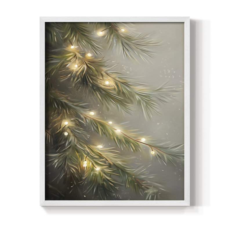 Art des Fêtes de Noël - série 2 - CCLX, reproduction encadrée - bois massif, H 15 po x l 12 po, Blanc