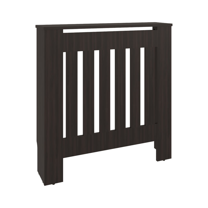 Rio Radiator Cover with Vertical Slats, Freestanding Radiator Cabinet,Walnut, Stained Walnut