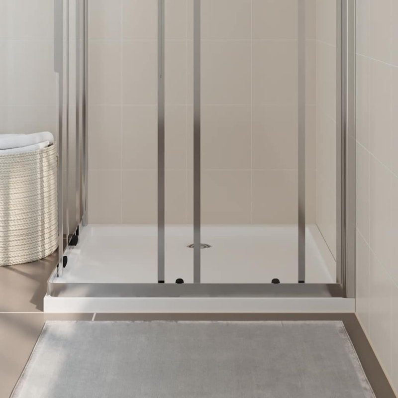 Rectangular ABS Shower Base Tray White 31.5 x 35.4 in Durable Shower Tray Modern Bathroom Base