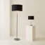 Dadiva Brushed Chrome Stem Table Lamp with Velvet Reni Shade-1596699736-1570921151-1570921144