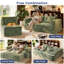 Causeuse-lit convertible 3-en-1 avec chaise modulaire Plusur Corduroy Boneless Couch-386693790