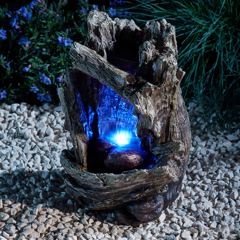 Waroona Weather Resistant Waterfall Fountain with Light