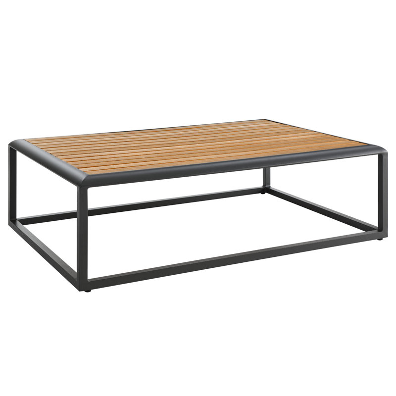 Stance Aluminum Coffee Table, Brown/Gray