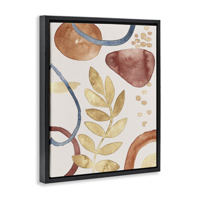 Cadre flottant Organic Earth Tones & Leaf, design par Camila Juncos