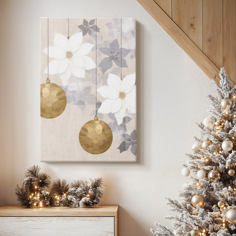 Pearled Evergreen Serenade-Premium Gallery Wrapped Canvas, 36" H x 24" W