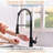 Touchless Kitchen Faucet,Hands Free Automati Blac-117581073