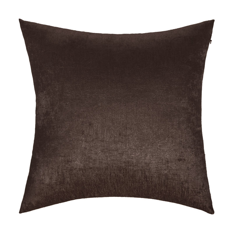 Housse de coussin en chenille (insert inclus), H 20 po x l 20 po, Brun
