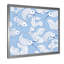 «White Abstract Fish on Blue», reproduction de cadre photo sur toile-67394471-67394472
