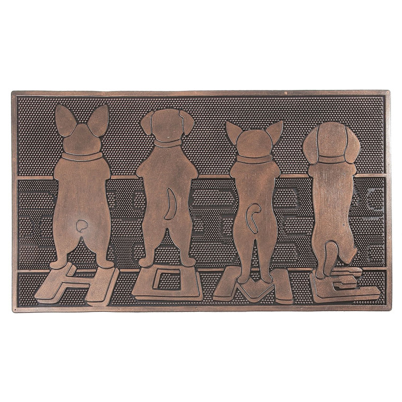 Tapis d'extérieur antidérapant en caoutchouc 30 po x 18 po Delorese