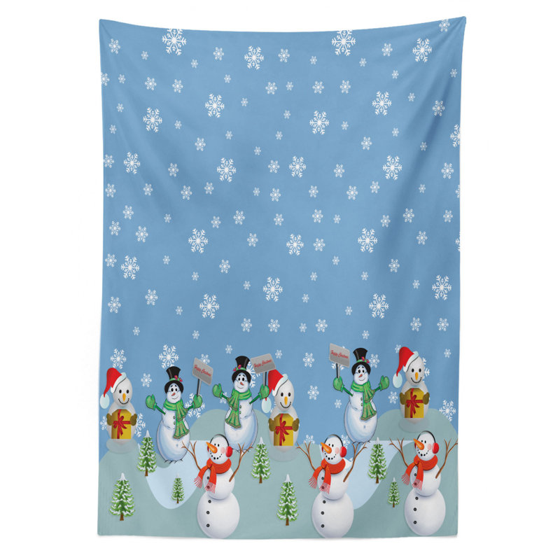 Geometric Christmas Tablecloth, 90" x 60"