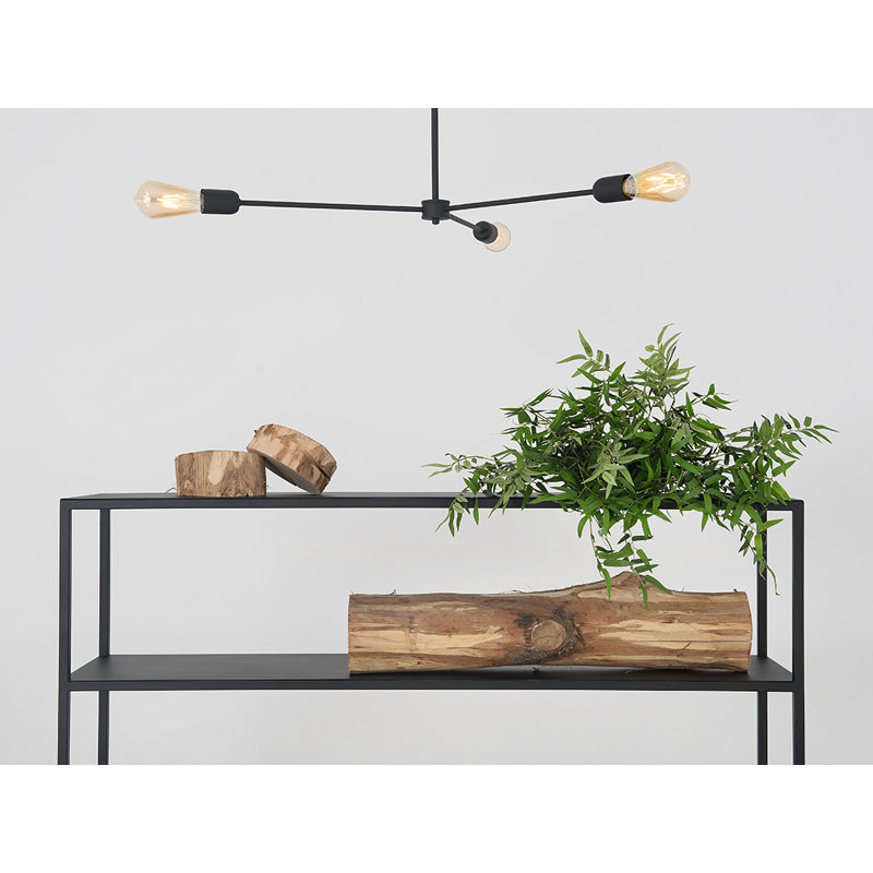 Triso 6 - Light Unique/Statement Pendant, Black