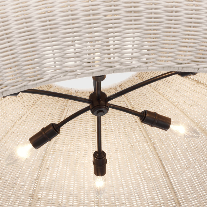 Kokomo Pendant by Chapman & Myers, Bronze, Ash, 16.75" H x 44" W x 44" D