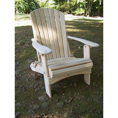 Highland Dunes Nyla Solid Wood Folding Adirondack Chair & Reviews | Wayfair