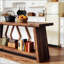 Table de bout, canapé, table basse de style industriel avec design spacieux et stabilité accrue pour une utilisation polyvalente à la maison