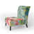Floral Green/Pink Velvet