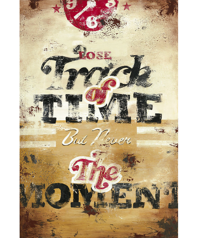 «The Commitment To Being Présent» par Rodney White, affiche vintage sur toile tendue, H 18 po x l 12 po x P 1,5 po