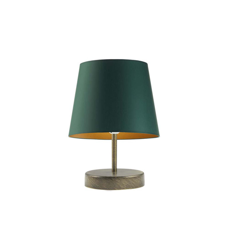 Honoria Metal Table Lamp, Emerald, Old Gold