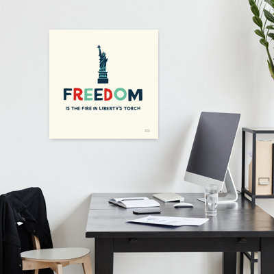 Contemporary Freedom Liberty With 4Th Of July America Art