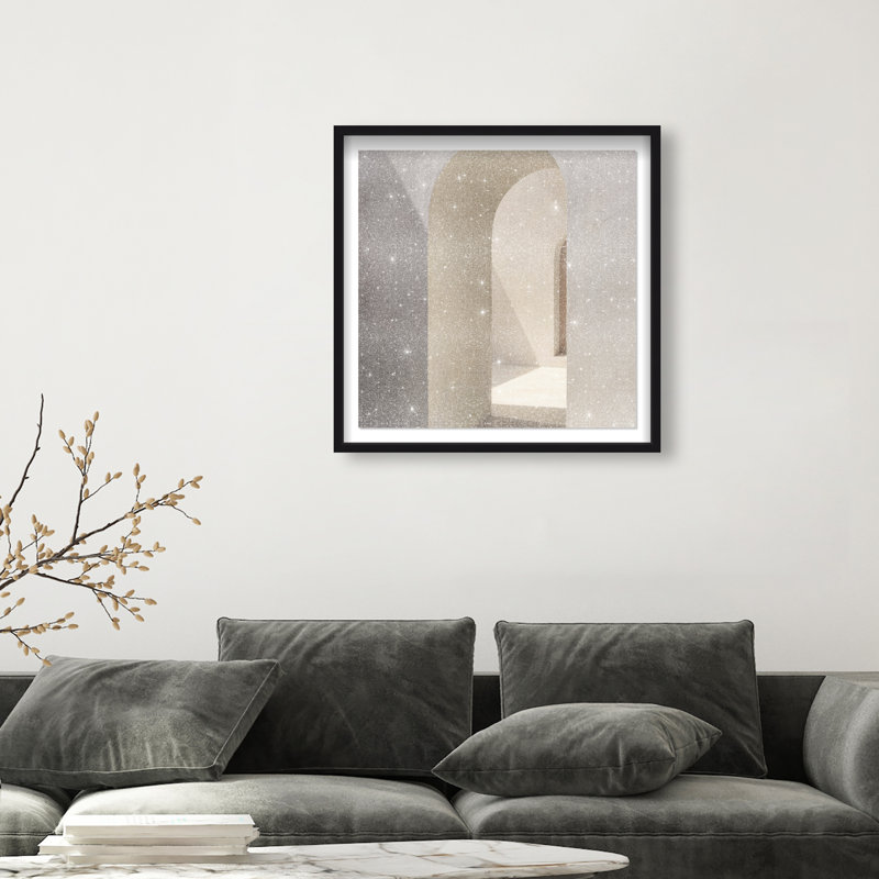 Desert Modernism I Print by Oliver Gal, 31.5" H x 31.5" W, Black Shadowbox