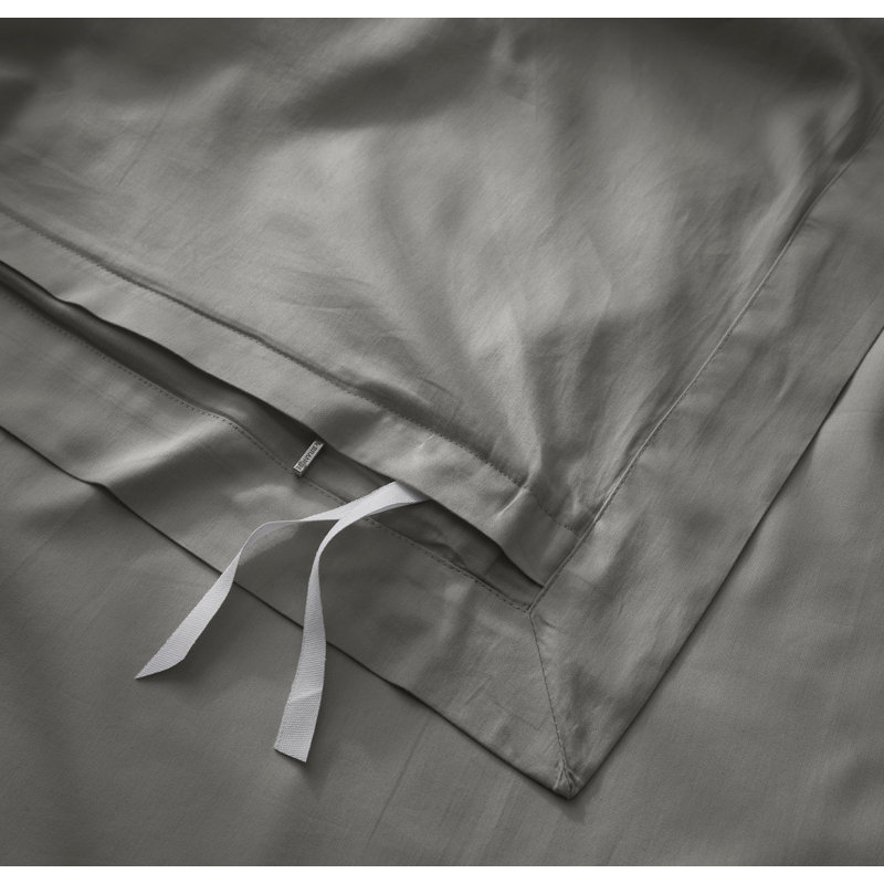 Signature Hemmed Duvet Set, Queen Duvet Cover + 2 Standard Shams, Stone