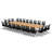 Rectangle 22 Person 80'' L Training Table and Chair Set with Cable Management-86134271