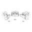 Ensemble de salon inclinable en similicuir 3 pièces avec chargement et rangement sans fil-490374881