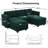 Alyciana U-Shaped Upholstered Sectional Couch Apartment Modular Sofa with Storage Ottoman-1228096508