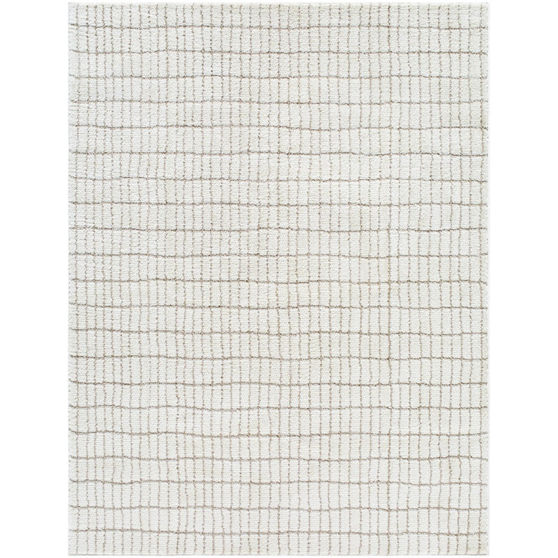 Tapis ivoire à poils longs Our PNW Home x Livabliss Boho Scandi, Rectangle 7 pi 10,49 po x 10 pi