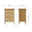 Hudson 42cm W Solid + Manufactured Wood Bedside Table-47932009