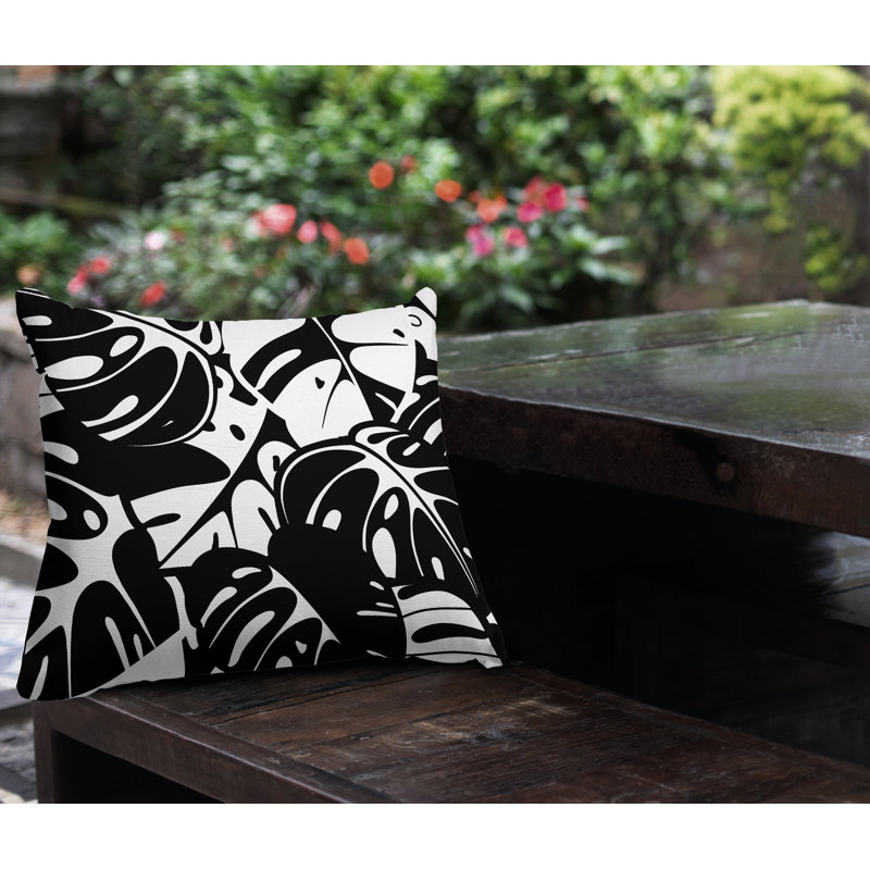 Coussin intérieur / extérieur Acton, L 19 po x H 19 po, Noir