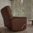 Oslo Manual Glider With Recliner Function In Pecan-71694456