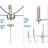 Leyden 5 - Light Steel Dimmable Chandelier-591499242