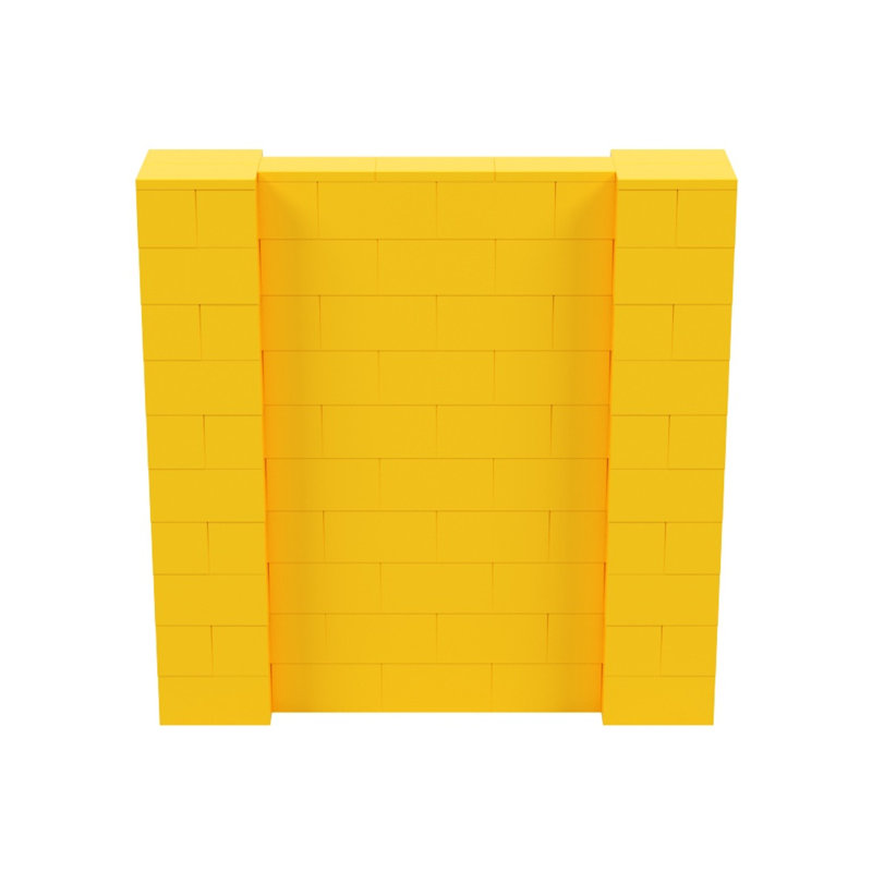 Ensemble mural de blocs géants 7 'T, H 60 po x l 60 po x P 12 po, Jaune