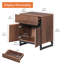 Table de bout moderne avec 2 tiroirs Nellie-954830402