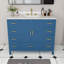 Meuble-lavabo moderne avec comptoir en pierre frittée blanche de Carrare-706764972