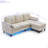 75.2"Convertible Sectional Sofa Couch With 2 Side Pockets-1014375570