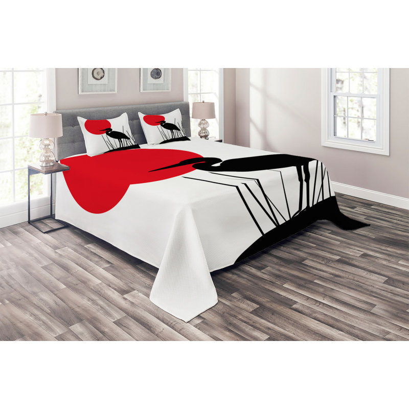 Polyester Coverlet, King Bedspread + 2 Shams