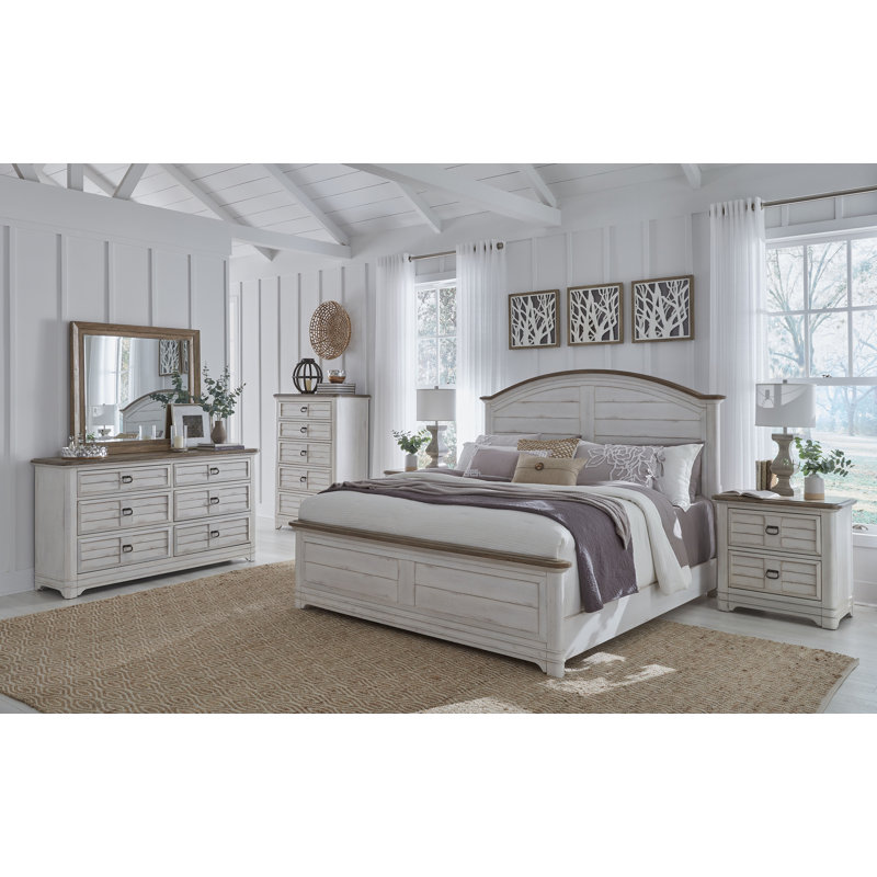 Ailany 30'' W Nightstand, White-washed