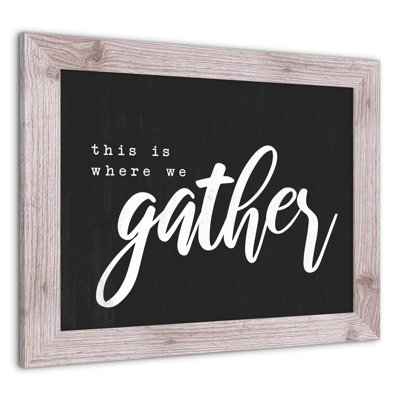 «Where We Gather», reproduction encadrée