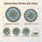Compass Rose Stained Glass Window Panel，7.8H-1543246230