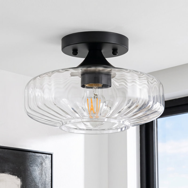 Plafonnier semi-encastré 9,84 po, 6.5"H×4"W×4.72"D, Clear