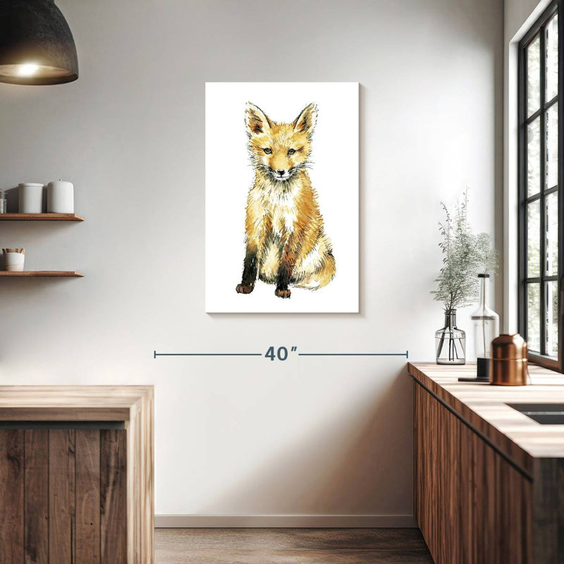 Brampt Baby Fox Portrait, 36" H x 24" W