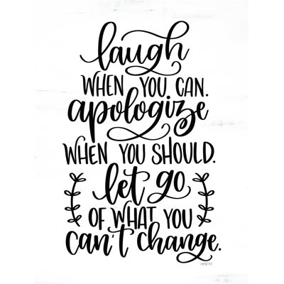 Heneage " Laugh, Apologize, Let Go "