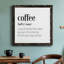 Coffee Définition - cadre photo, art textuel sur toile-428620770-428748429