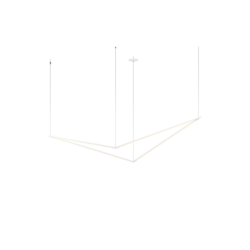 Z-Bar 1 - Light LED Pendant, Matte White